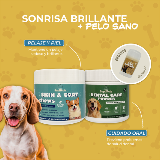 Sonrisa brillante + pelo sano